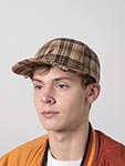 Бейсболка KANGOL арт. K5509 Plaid Earflaps Baseball (коричневый / бежевый)
